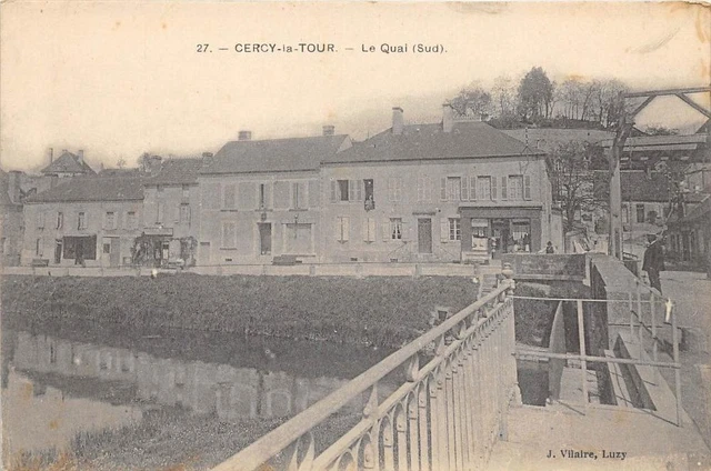 CPA 58 CERCY LA TOUR LE QUAI SUD (not common shot)