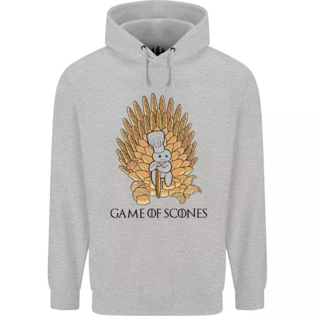 Felpa con cappuccio Game of Scones Funny Movie Parody GOT da uomo 80% cotone