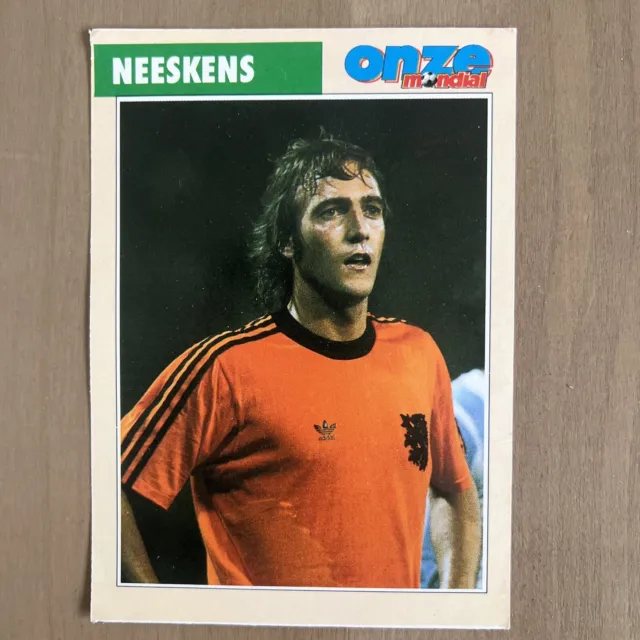 Football Rookie Card Onze Mondial Barca Stars Johan Neeskens Holland Pays Bas