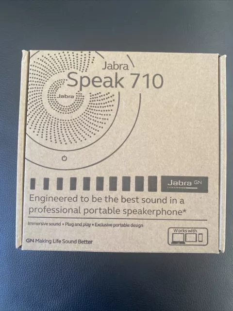 Jabra Speak 710 Système Audio Portatif sans Fil - Noir Neuf