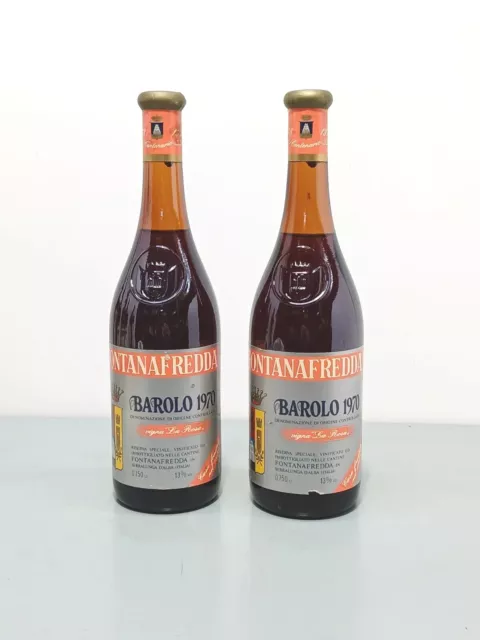 1x Barolo 1970 Fontanafredda Riserva Speciale Vigna La Rosa Centenario  75 cl