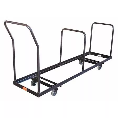 Zoro Select 3Kyh7 Folding Chair Dolly, 1000 Lb. Load Capacity, Holds 35 Chairs