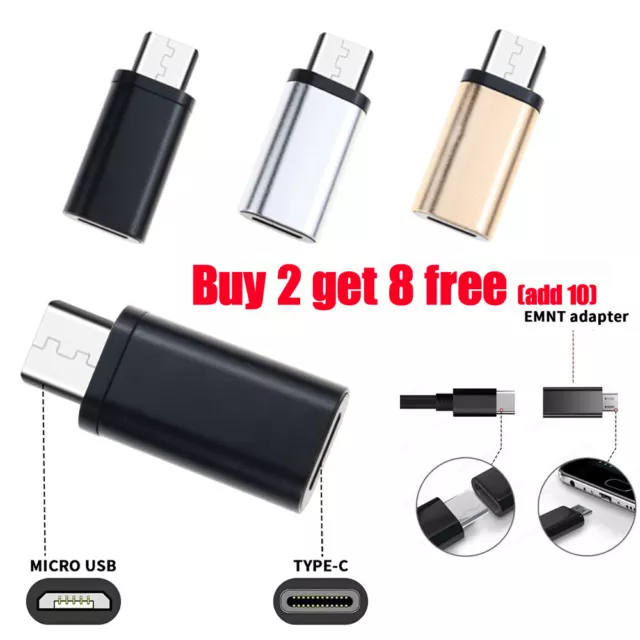 USB Type C Female to Micro USB Male Converter Adapter Micro Converter Adaptor