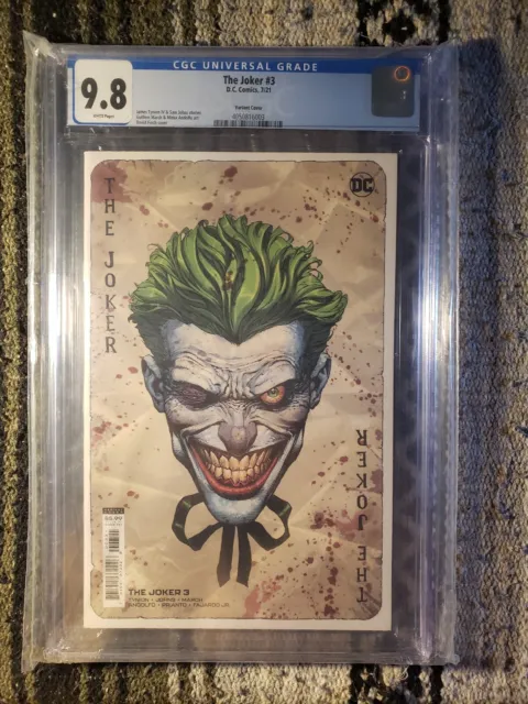 The Joker #3 CGC 9.8 WP; DC Comics 2021; David Finch Variant