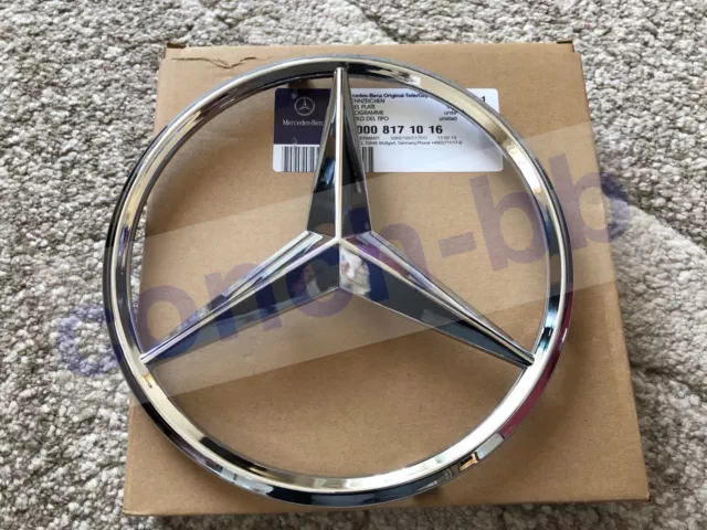 FRONT GRILLE CHROME STAR BADGE for MERCEDES A,C,B,GLA,GLK,CLA,SLK,CLS,E Class