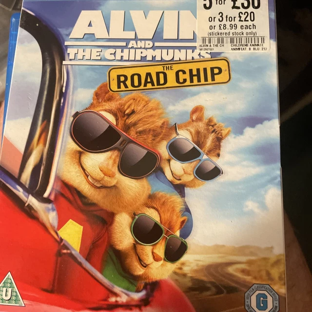 ALVIN AND THE Chipmunks: Road Chip Blu-Ray (2016) Jason Lee, Becker