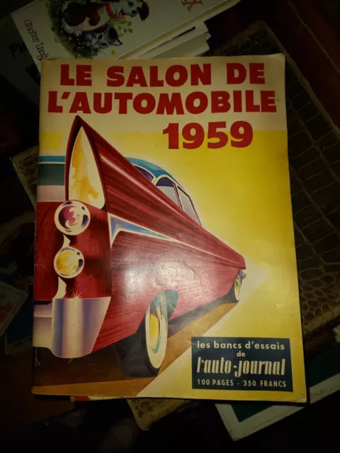 livre auto journal 1959 salon de l automobile