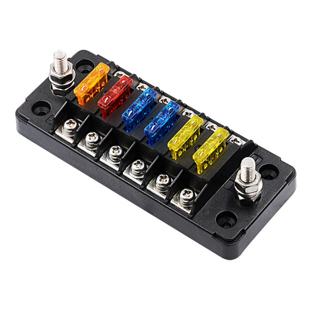 8 Way Fuse Box For Standard Blade Fuses Holder ATO / Block 12v Or 24v Car Or HGV - Foto 2