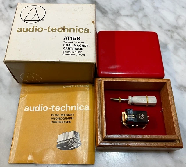 AUDIO TECHNICA AT15S Cartridge And Genuine Atn15 Shibata Stylus In