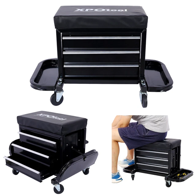 ROLLING TOOL BOX Drawers Chest Seat Tools Storage Mechanic
