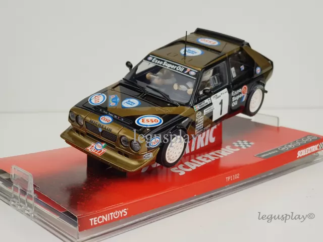 Slot car scx scalextric 6378 Lancia Delta S4 Esso - Tedeschini / Tabaton