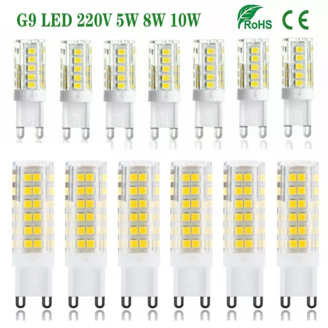 LED G9 Birne 5W 8W 10W Warmweiß Kaltweiß 2835 SMD Mais Birne Sparlampe 220V-240V