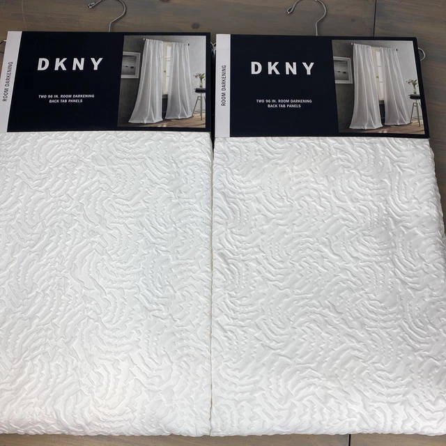 dkny cloud white curtains