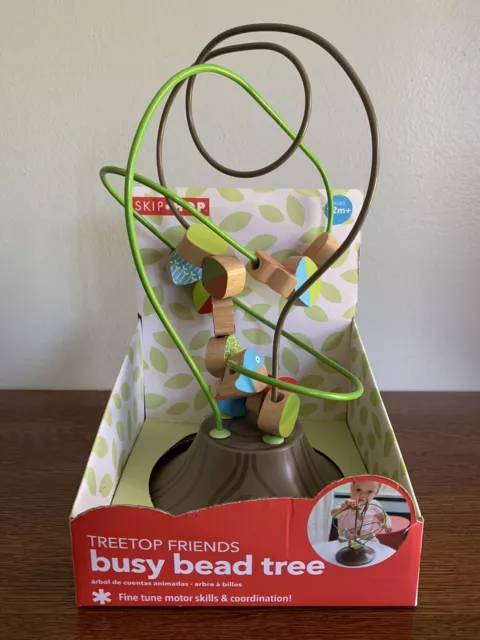 New Skip Hop Treetop Friends Busy Bead Tree Baby Toy Owl