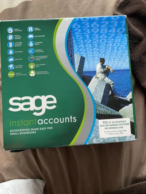 Sage instant accounts solutions version 10 2004 business software support used