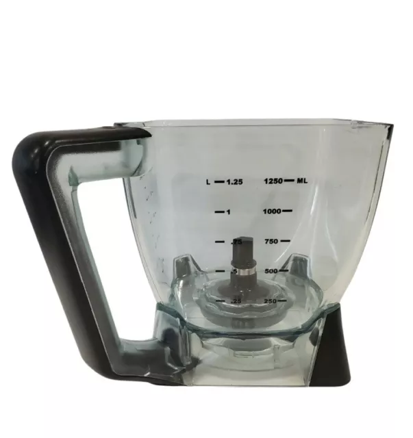 Ninja Storm Replacement 40-oz 5 Cup Food Processor Bowl Plastic Clear/Black