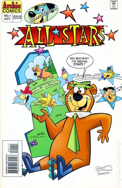 Hanna-Barbera All-Stars #1 FN- 5.5 1995 Stock Image Low Grade