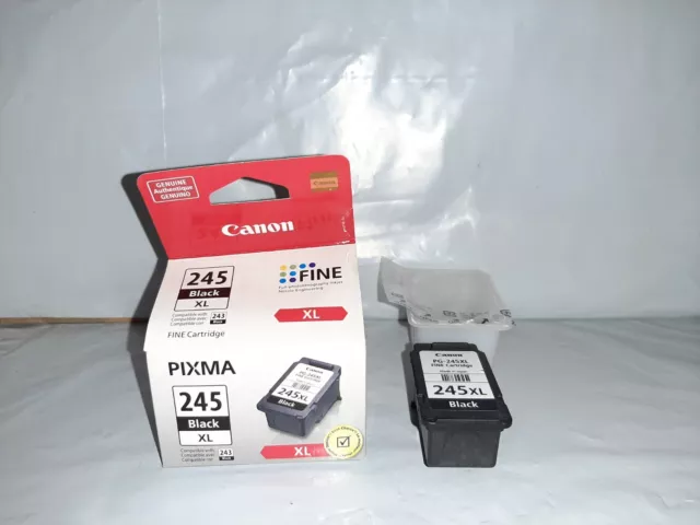EMPTY  245XL Canon Black Ink Cartridge FOR REFILL ONLY ( EMPTY! NO INK) W/ Box