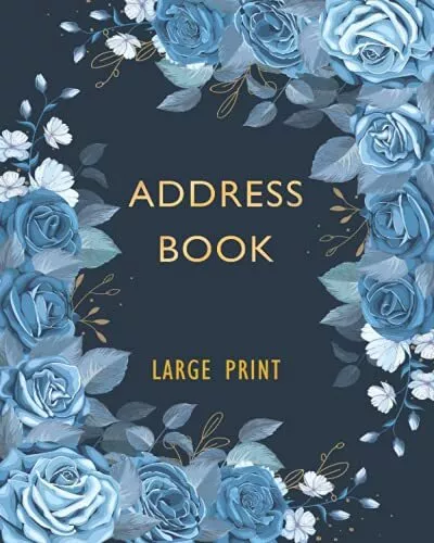 Address Book: Large Print Address B..., Books, Floral A