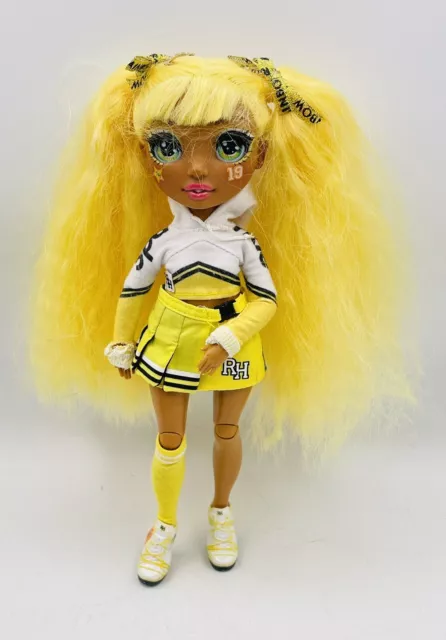 Rainbow High Sunny Madison Cheerleader Fashion Doll with Yellow Pom Poms