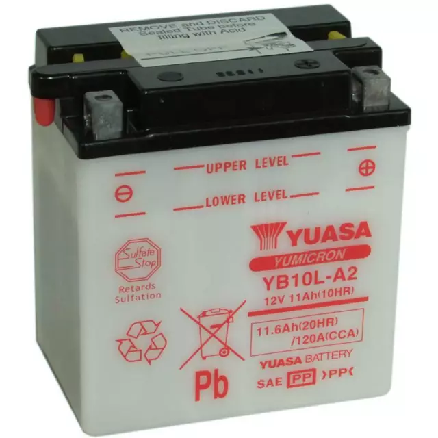 BATTERIA YUASA YB10L-A2 SENZA   for YAMAHA 250 XV VIRAGO 1988-2014