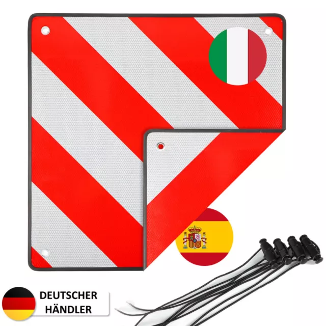 PROPLUS 361228 Warntafel Warnschild REFLEKTIEREND 50x50cm NICHT für Spanien  Italien 