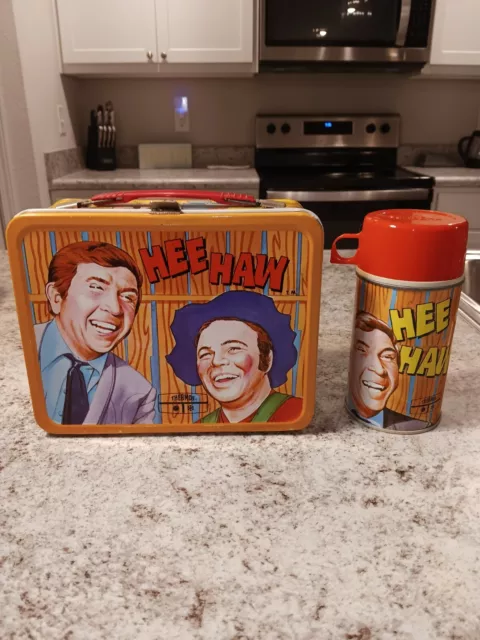 1970 Hee Haw Lunch Box & Thermos * Vintage * Lunchbox tin kit pail NICE