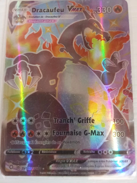 Dracaufeu VMAX SV107 Shiny – Coffret Ultraboost 10 Cartes Pokémon (Épée & Bouclier Destinées Radieuses)