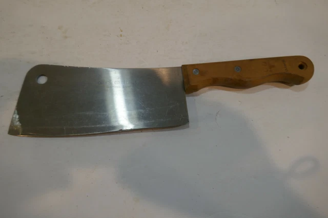 Chefs Collection  11 Inch Cleaver Knife Chopper Butcher Knife Stainless Steel