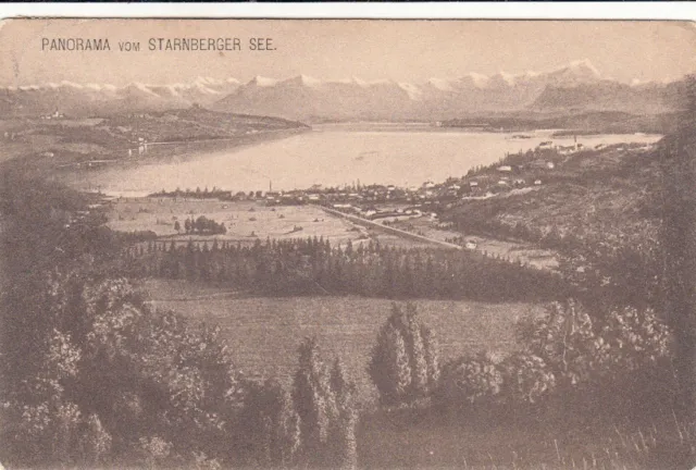 CPA ALLEMAGNE DEUTSCHLAND STARNBERGER SEE panorama vom stampel bayern 1907