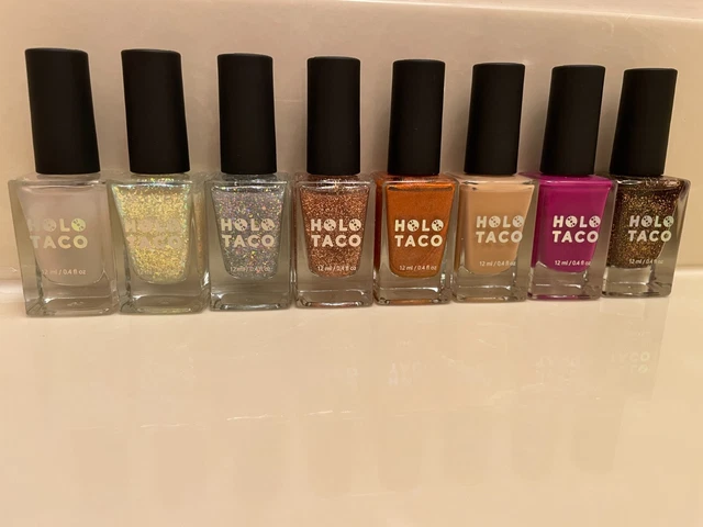 Esmaltes de uñas Holo Taco (Elige color) - CEPILLOS REEMPLAZADOS POR CEPILLOS REDONDOS