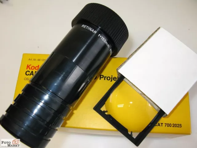 Kodak Retinar S-AV 2000 Teleobjetivo 150MM Con Condensador Carrusel Proyector