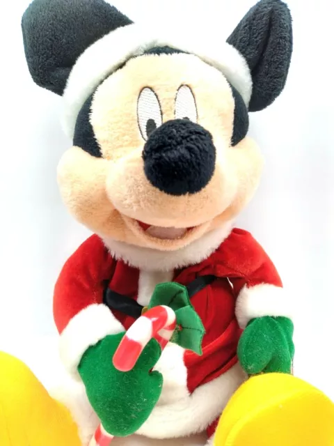GEMMY DISNEY CHRISTMAS Mickey Mouse Animated Holiday Musical Plush ...