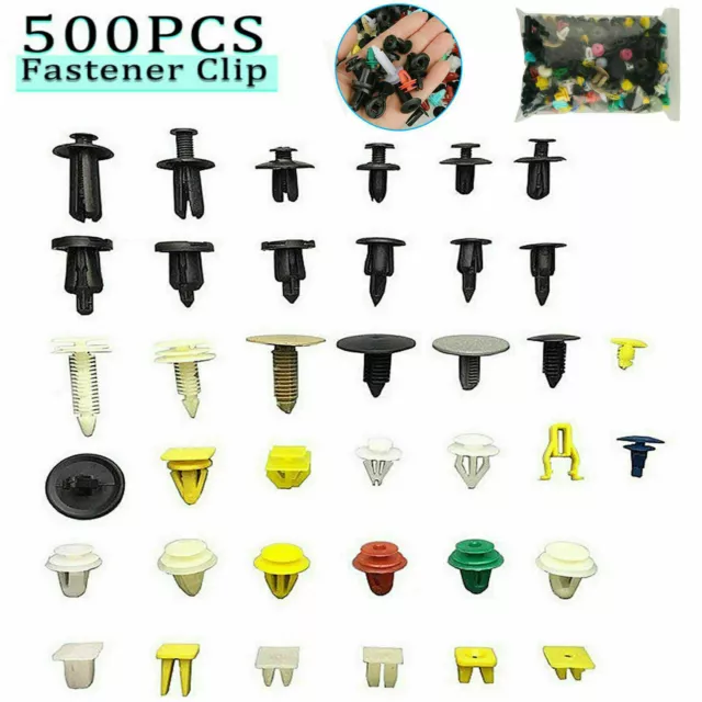 500x Mixed Auto Fender Fastener Clips Kotflügel Türverkleidung Befestigung Set 3