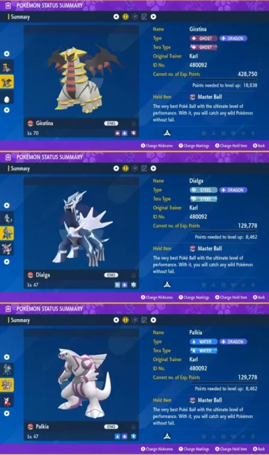 6IV Shiny Dialga, Palkia, Giratina Altered & Origin Forme Guide  [Sun/Moon/USUM]