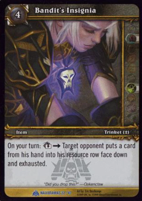 World of Warcraft TCG Bandit's Insignia (Foil) - Naxxramas Treasure 22/40