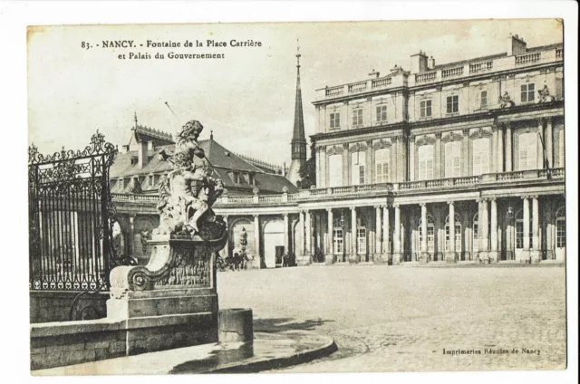 CPA - Carte postale - France - Nancy- Fontaine de la Place Carrière S1801