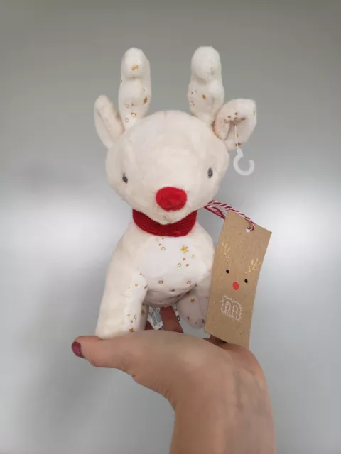 NWT Mothercare my first reindeer Christmas soft comforter toy