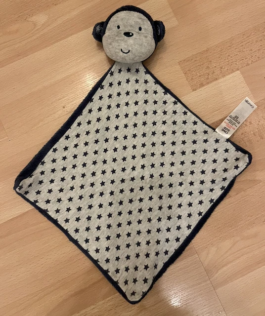 Asda George blue grey monkey comforter stars blankie soother soft toy Cute