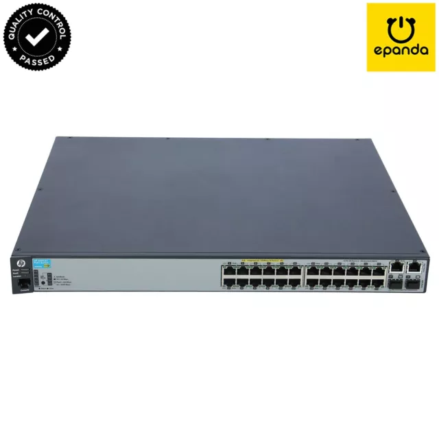 HPE Aruba J9625A HP-2620-24 PoE+ 382W Layer 3 Managed Switch 24-Port PoE+ 2SFP