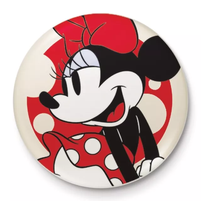 Disney offizielle Retro Minnie Maus 25mm Button Pin Abzeichen