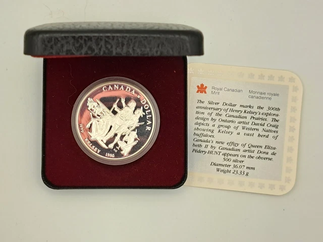 Royal Canadian Mint Commemorative Silver Dollar 1990