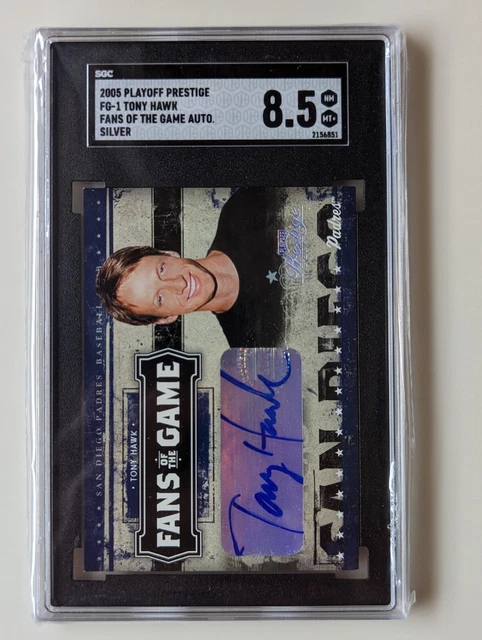 Tony Hawk 2005 Playoff Prestige FG-1 Autograph Fans Of The Game Silver SGC 8.5