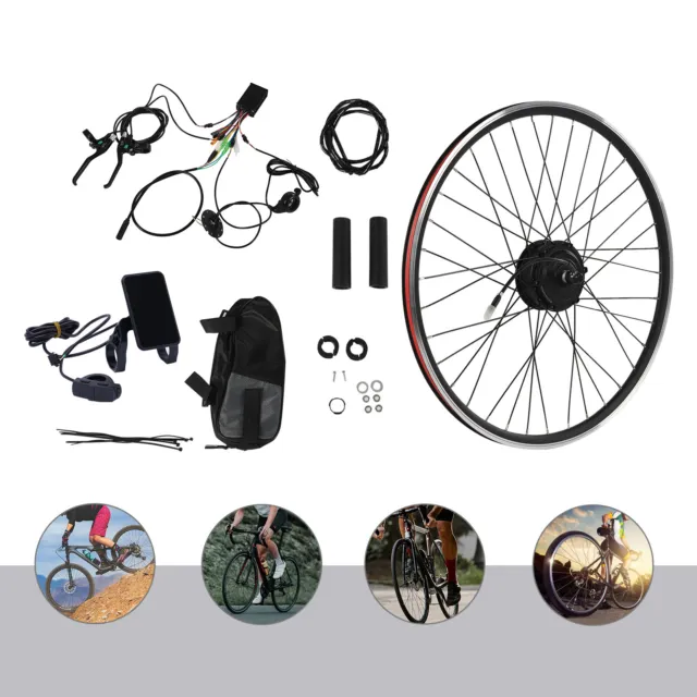 36V 250W 700C LCD Elektro Fahrrad Kit Ebike Umbausatz Hinterrad/Vorderrad e-bike