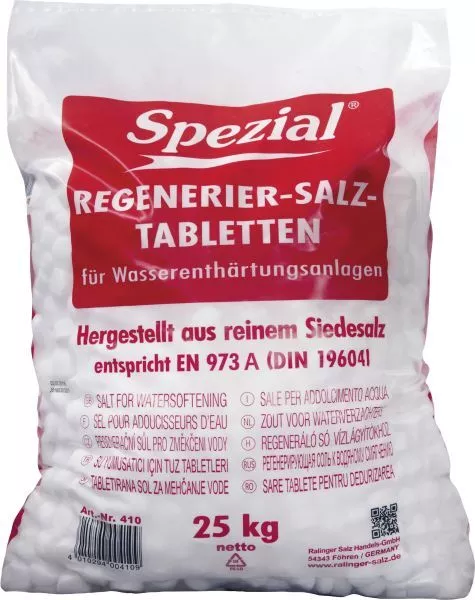 Ralinger Salz Regeneriersalztabletten 25 kg reines Siedesalz für Wasserenthärter