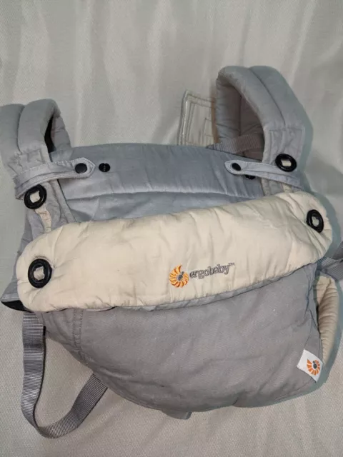 Ergobaby 4 Four Position 360 Baby Carrier Grey Plus Cotton Infant Insert