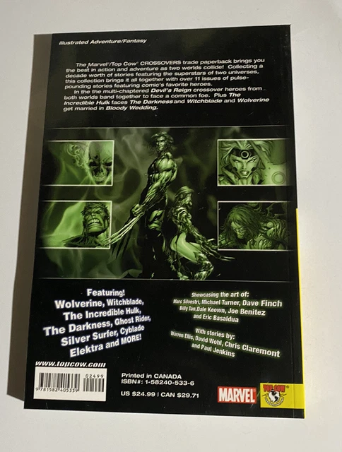 MARVEL COMICS TOP COW CROSSOVERS TPB w/ WOLVERINE HULK WITCHBLADE SILVER SURFER 2