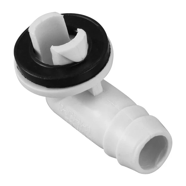 AIR CONDITIONER AC Drain Hose Connector Elbow Fitting with Rubber Ring ...