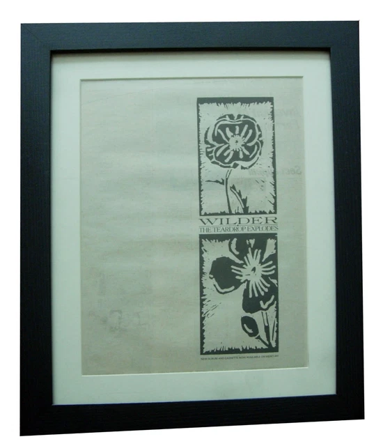 Dear Explodes TEARDROP EXPLODES+WILDER+POSTER+AD+RARE ORIGINAL 1981+Framed+Express ...