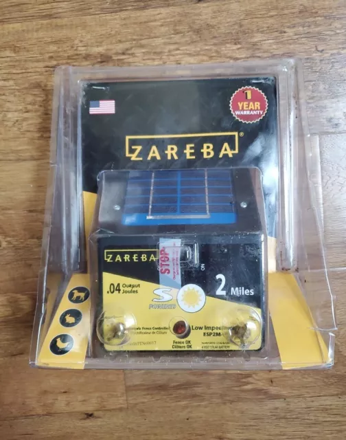 NEW Zareba Energizer ESP2M-Z 2-Mile Solar Powered Electric Fence Charger